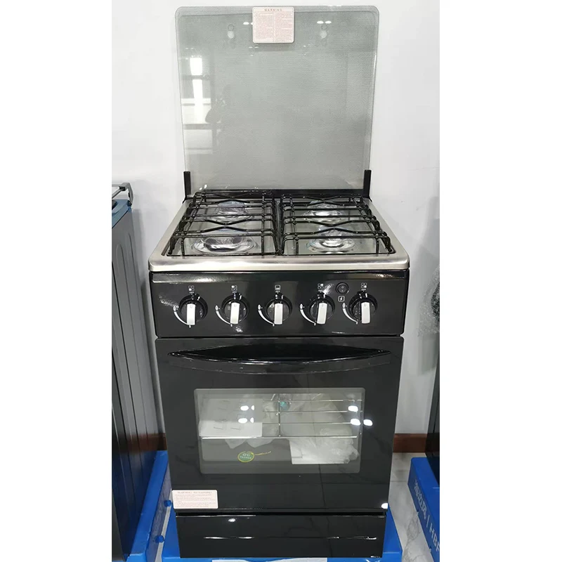 Factory Inventory 50x50 Delicate Appearance Embedded Kitchen Cooking Equipment Oven Standing Gas Cooktop 4 Burner Gas Cooker