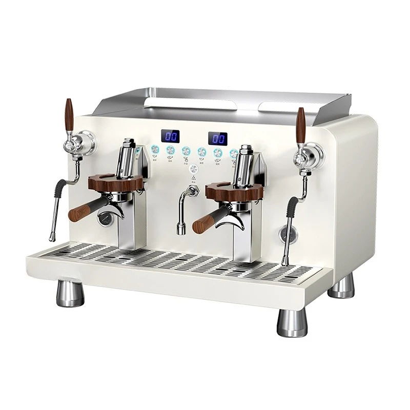 coffee machine double head three boilers digital display special strong steam precise temperature control Italian coffee machine