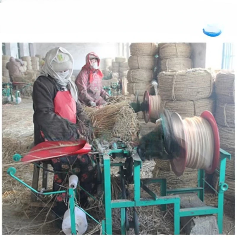 

Straw rope making machine, straw rope knitting machine