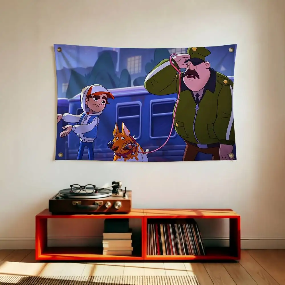 Runner Game S-Subway Surfers Flags for Bedrooms Home Decor Items Outdoor Decors Garage Decoration Flaga