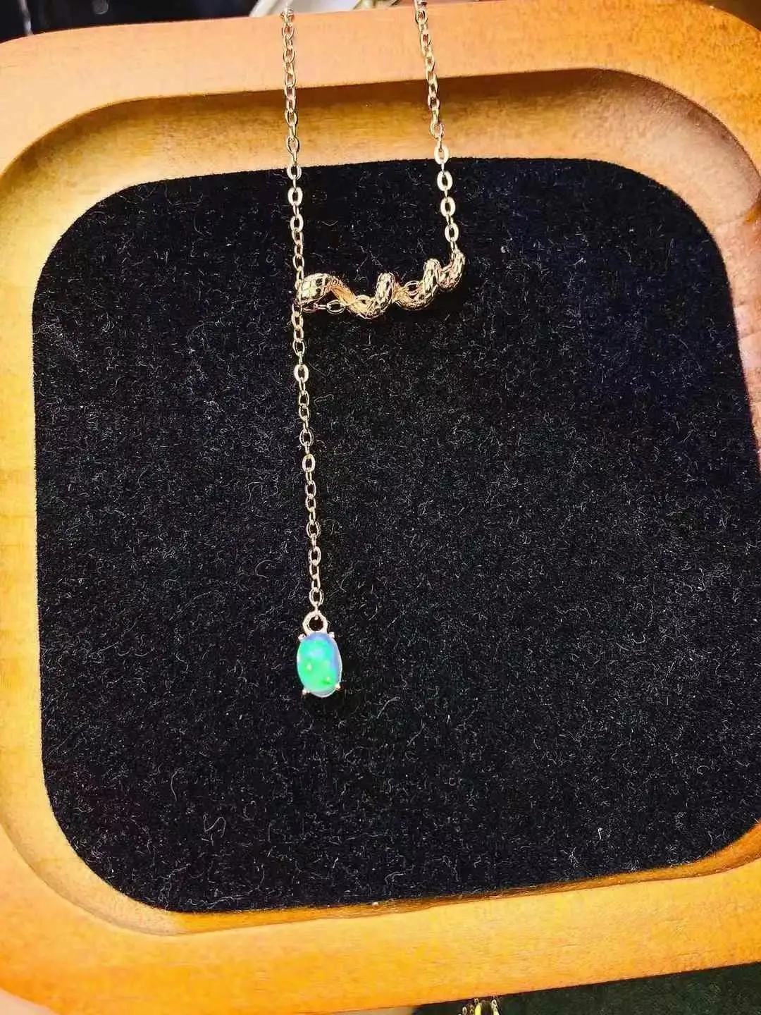 Personality Trend Natual and Real Opal Pendant 925 Sterling Silver Classic Women Fashion Opal pendant