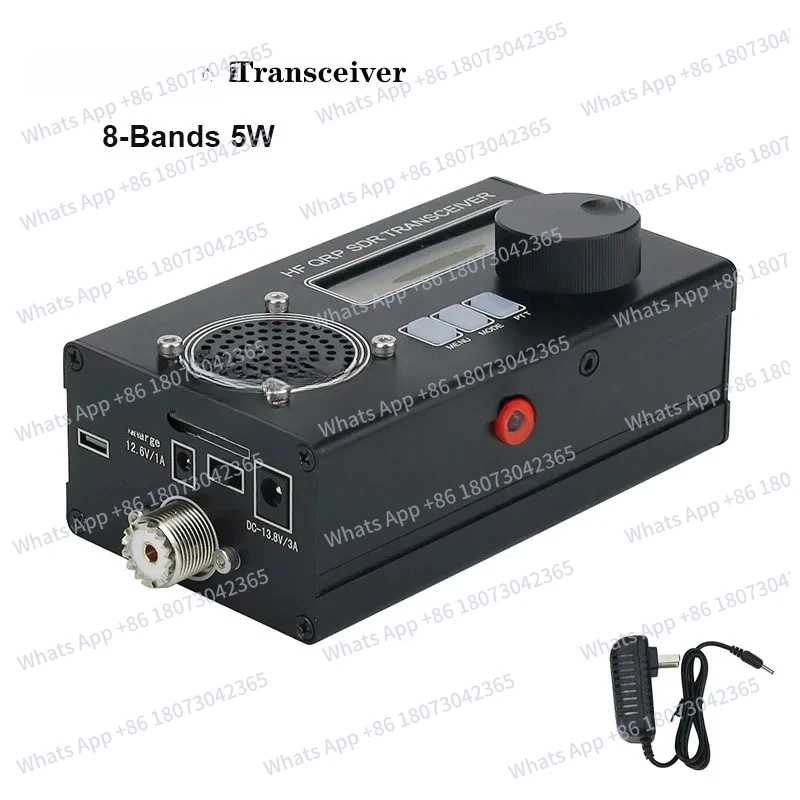

New 8-Band 5W USDR/USDX HF Transceiver SSB/CW Transceiver Ham Radio With Black Shell