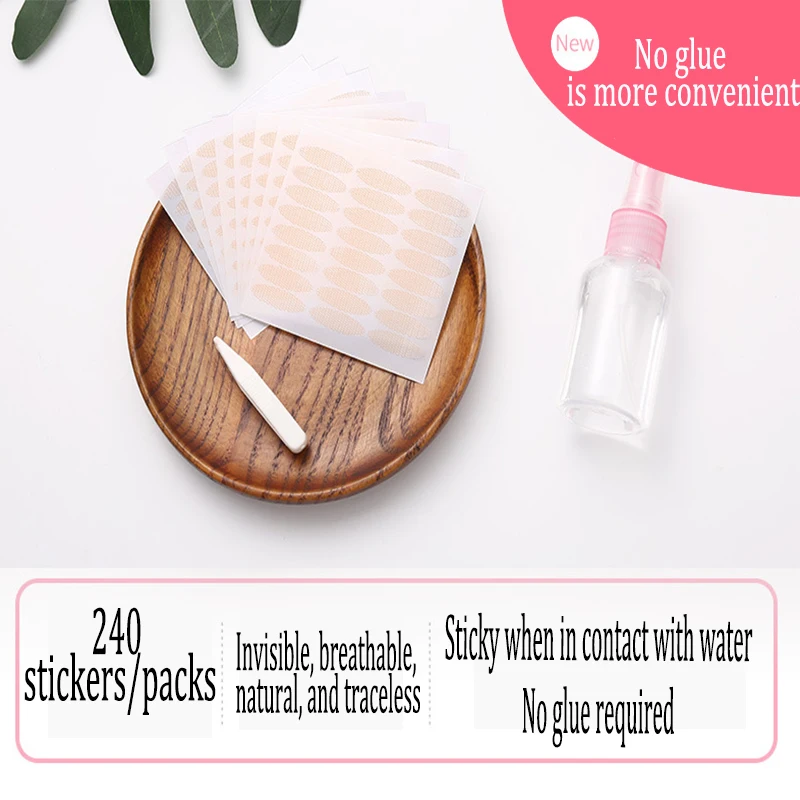 240 peças remendos para pálpebras caídas fita invisível pálpebras duplas adesivos invisíveis pálpebras caídas mb310