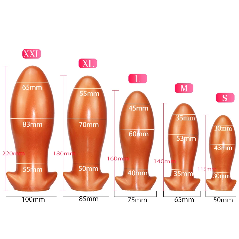 Large Silicone Dragon Egg Anal Plug Soft Comfortable Anal Dilator Vaginal Masturbator Adult Sex Toy - Image 3