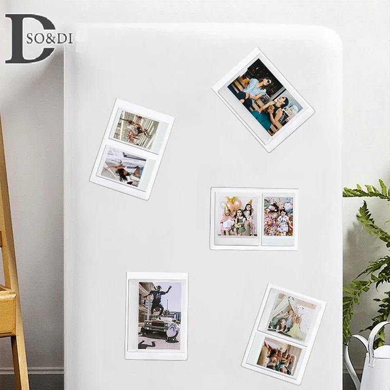 5 Stuks Foto Koelkast Magnetische Fotolijst Houder Voor 6Inch Fotopapier Jubileum Feest Reizen Herdenking Home Decor