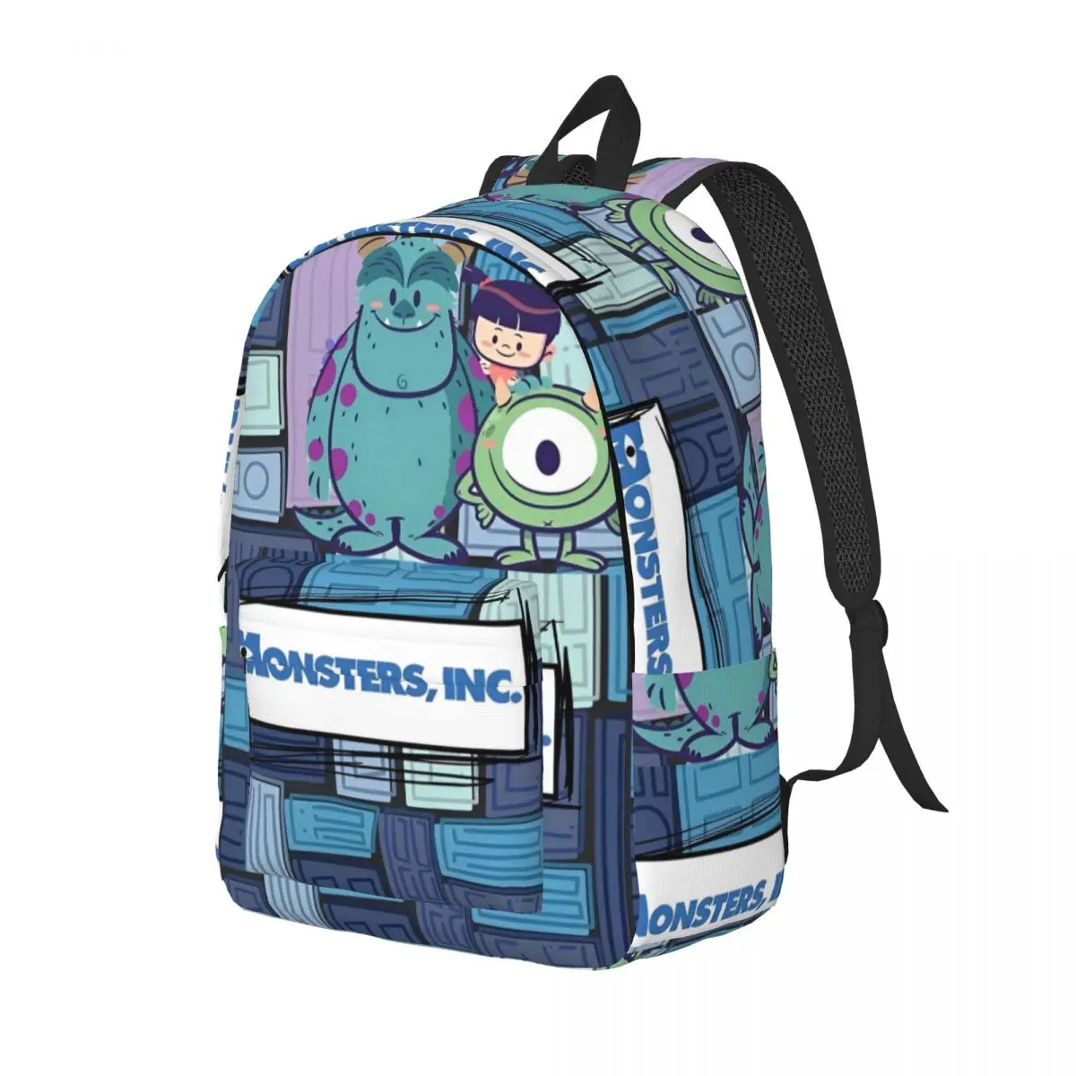 James P. Sullivan Monsters Inc Backpack Travel Backpacks Teen Custom Breathable School Bags Kawaii Rucksack