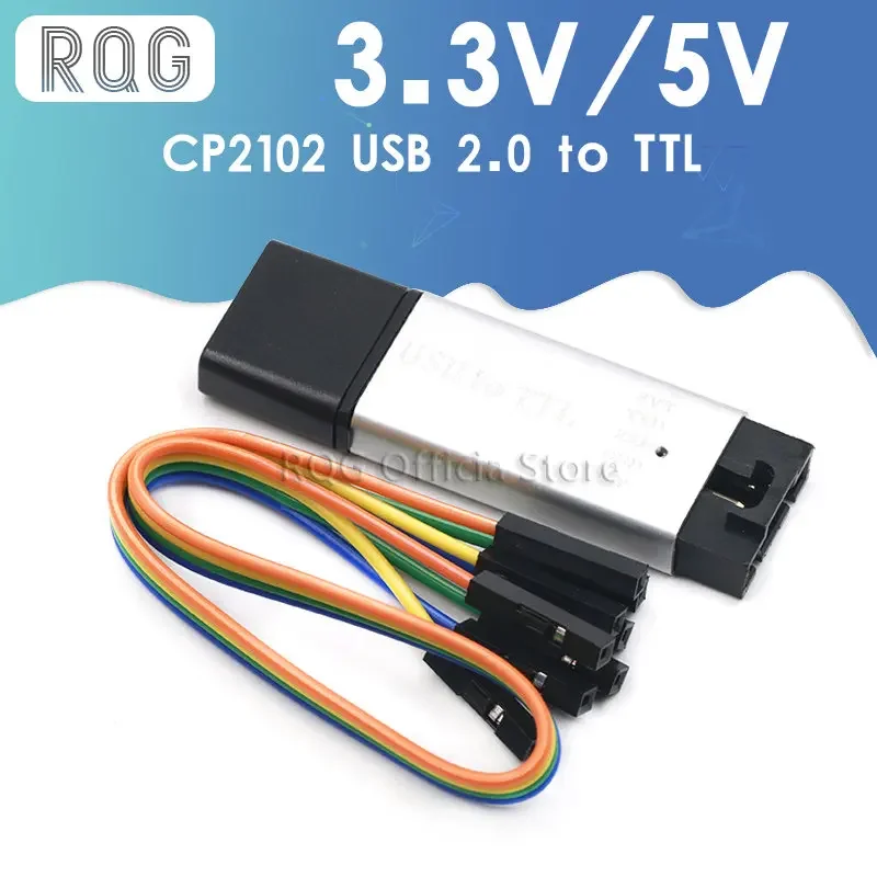 Aluminum shell CP2102 USB 2.0 to TTL UART Module 6Pin Serial Converter STC Replace FT232 Module support 5v/3.3v for arduino