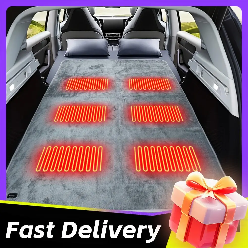 

Outdoor Electric Heating Pads with 6 Heating Zones Waterproof Electric Warm Sleeping Mat for Camping Hiking Outdoor Adventures