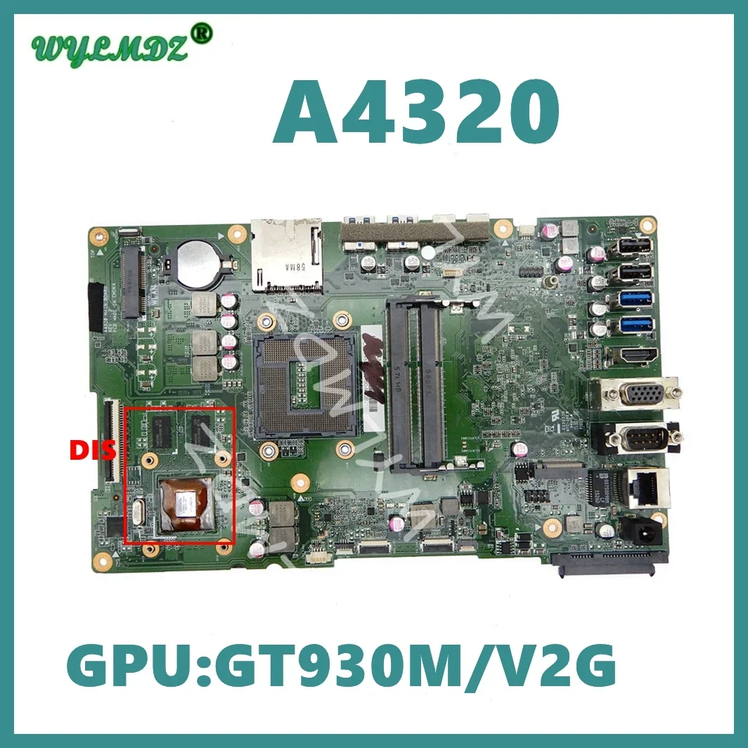 

A4320 UMA / DIS(GT930M-V2G GPU ) Motherboard For Asus A4320 A6420 Mainboard REV1.2 DDR3 Fully Tested Working