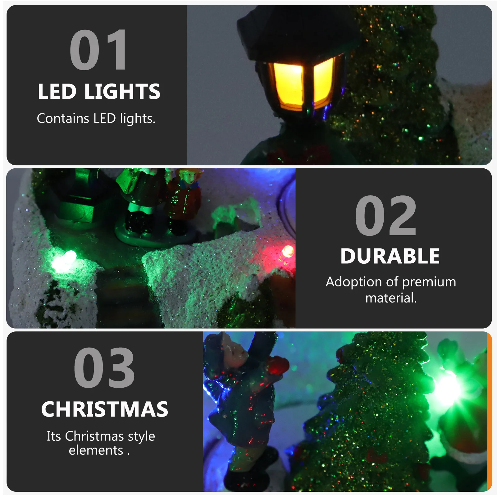 

1 шт. светодиодный музыкальный маленький дом, рождественский светящийся дом, пейзажный декор, ручная работа, свежий вид, память о Рождестве