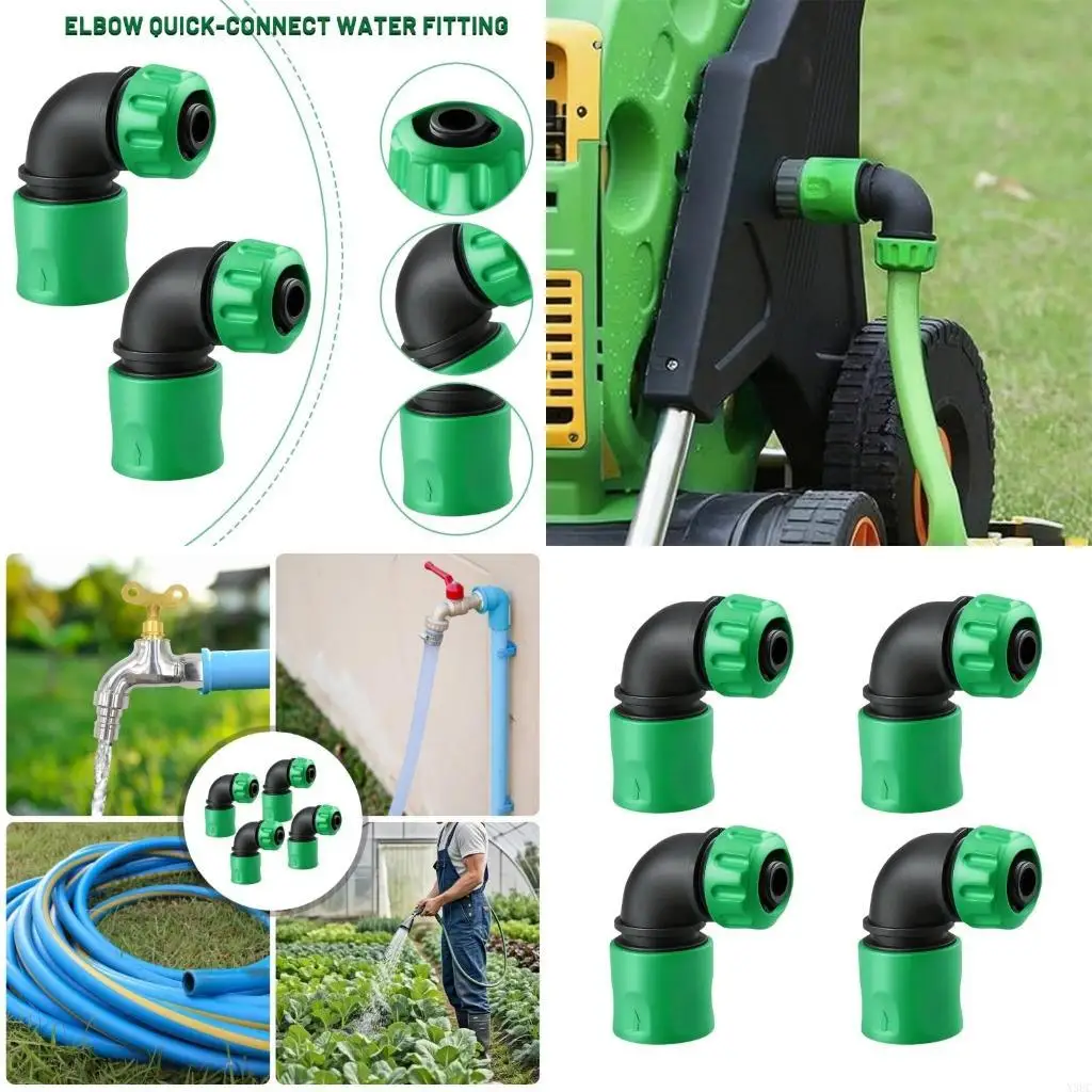 

ABS Plastic Quick Connection Hose Elbow Joints Outdoor Pipe System for Watering X3UC