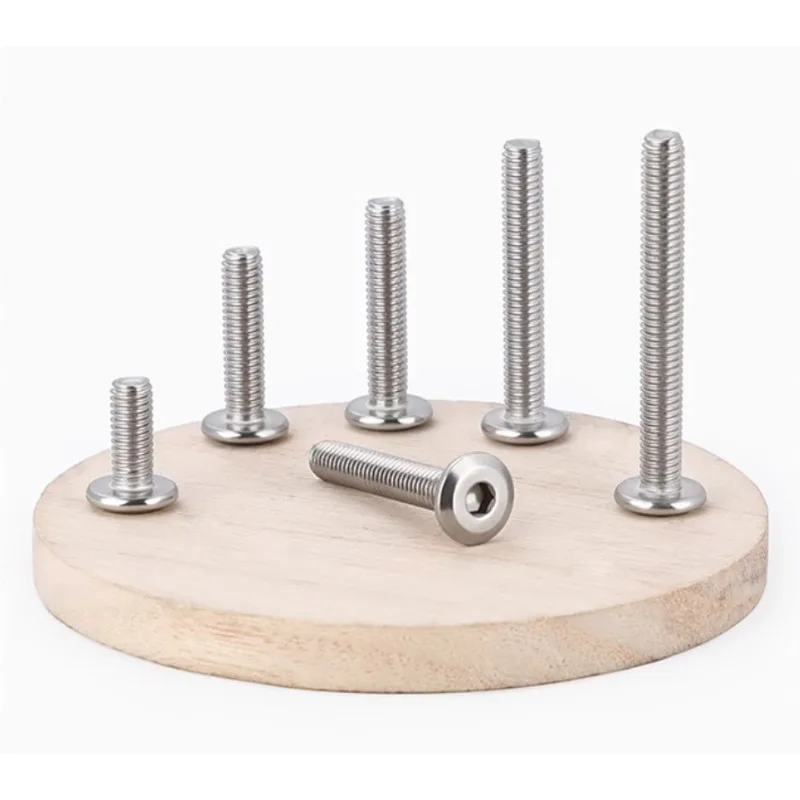 M6 M8 كبير شقة الداخلية عرافة مسدس المقبس ألين رئيس الأثاث المسمار ربط مشترك الترباس 304 الفولاذ المقاوم للصدأ طول 6 مللي متر إلى 150 مللي متر