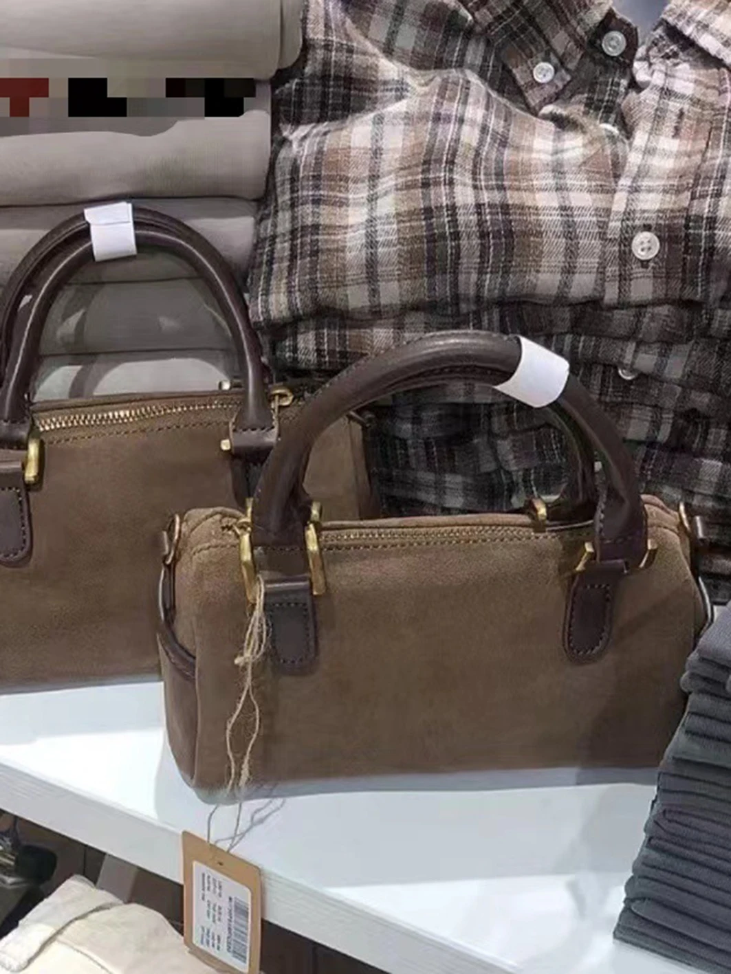 Bolso de hombro de ante de imitación Vintage americano para mujer, bolsos de alta calidad para mujer, estilo escolar, bolsos de moda de calle, 2024