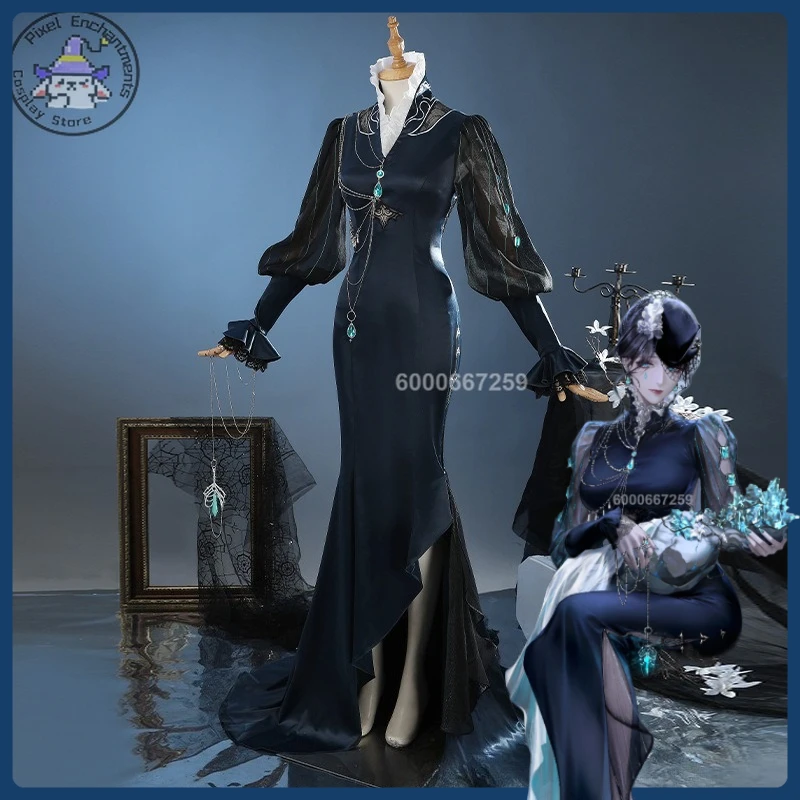 

Path To Nowhere Yelena Two-dimensional Complete Set Cosplay Costume Anime-style Games Fitted and Slim-fit Dress Flowing Black
