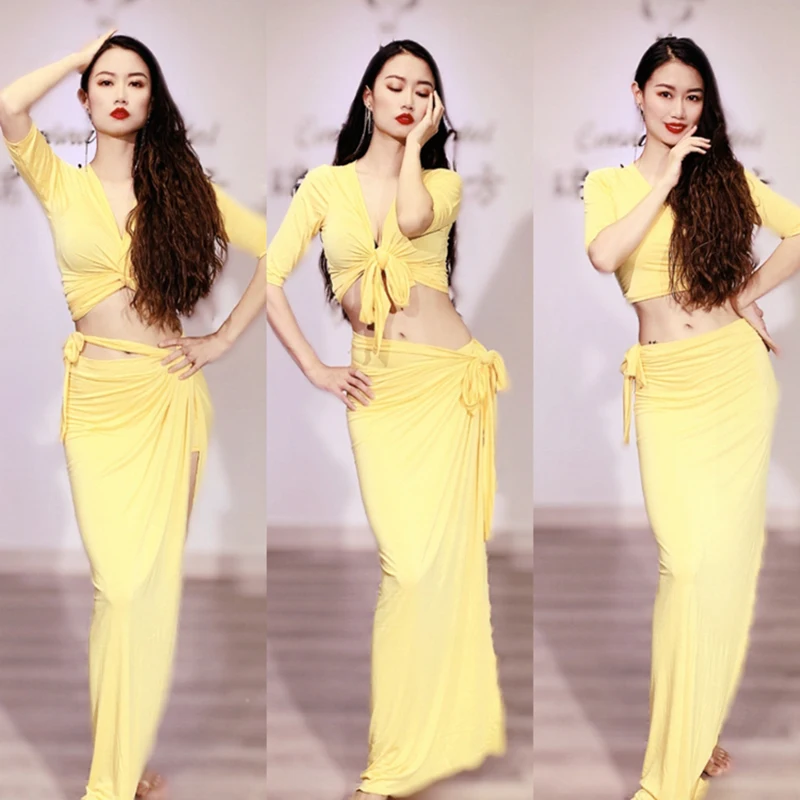 Belly Dance costume  Outfit Caderin Dancer Lessons Wear 2023 For Women Set Oriental Adult Professional Top Skirts Dress Suit