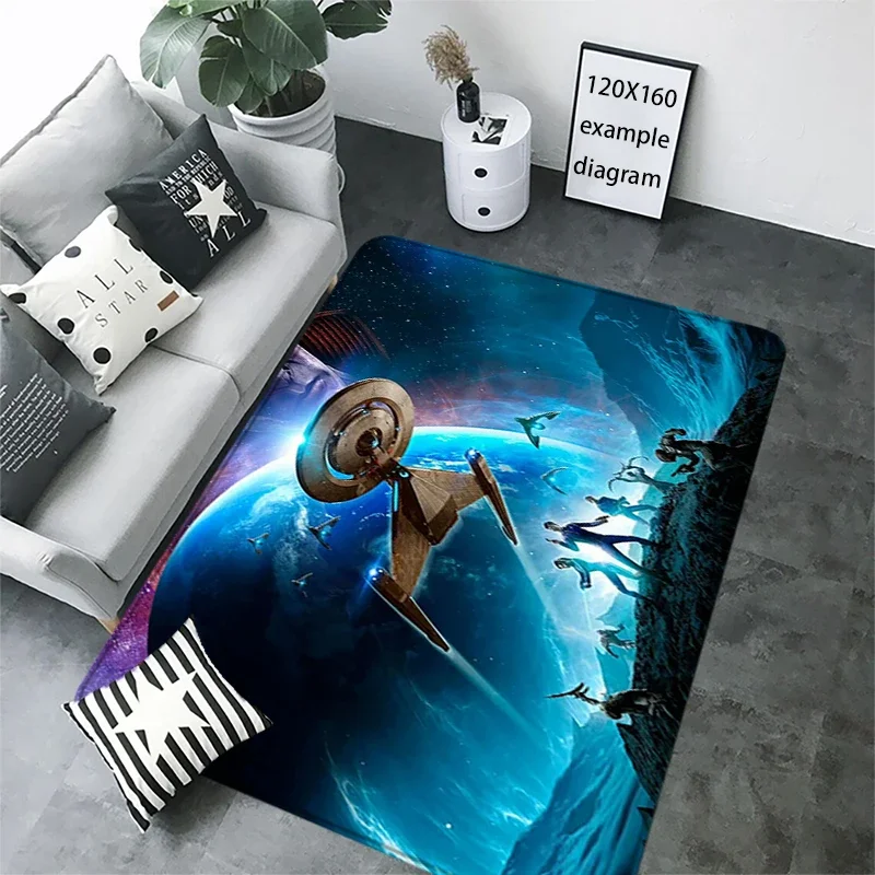 Fluffy Carpet Living Room Star Trek Rugs Foot Carpets Entrance Doormat Kawaii Rug Floor Mats Non-slip Mat Home Kitchen Decor@0 #