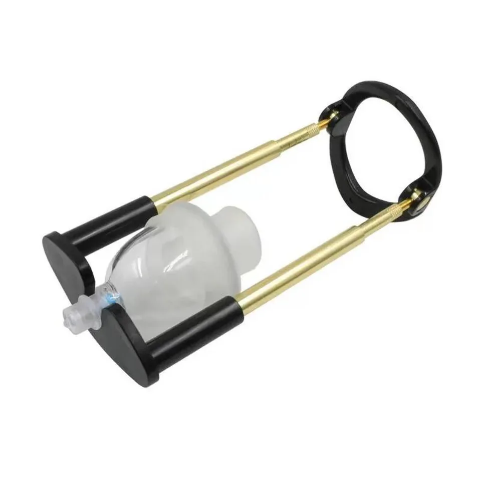 Men's Adjustable Waterproof Latex Suction Power Vacuum Pump Set For Massage Strong Suction No Side Effects Washable SM Sex Toy
