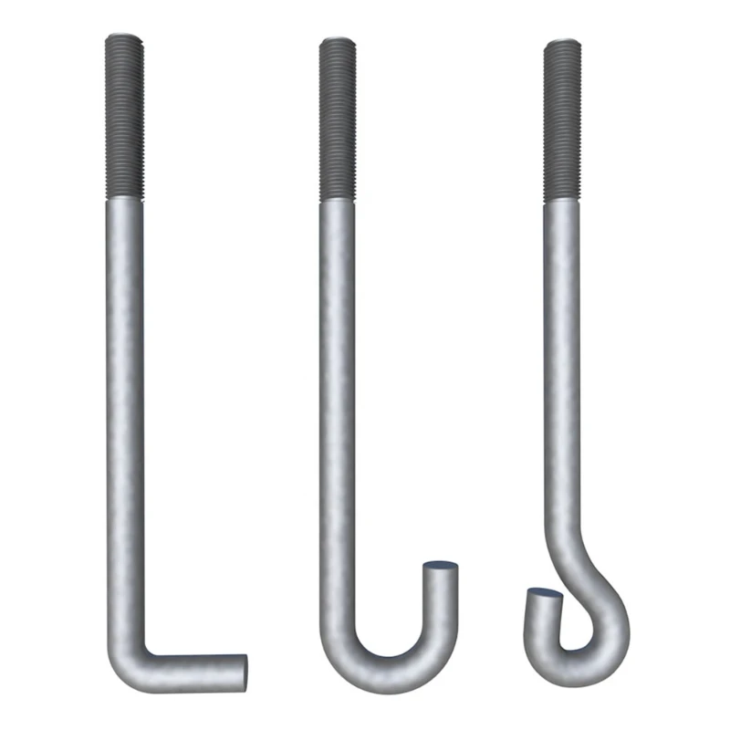 J-shaped anchor bolt, carbon steel galvanized L-shaped anchor bolt