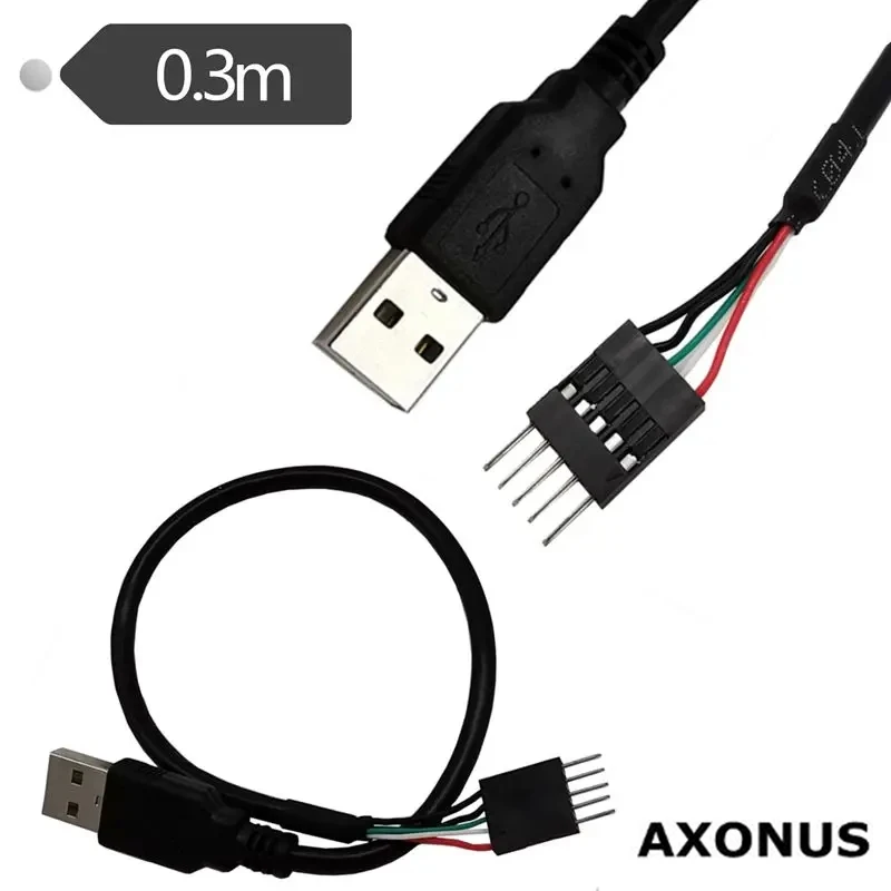 Motherboard USB Pin To USB Cable USB To DuPont 2.54/1 * 5P Connection Cable USB AM/DuPont Board Cable