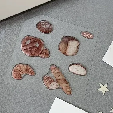 

Sweet gummy matcha bread strawberries stickers