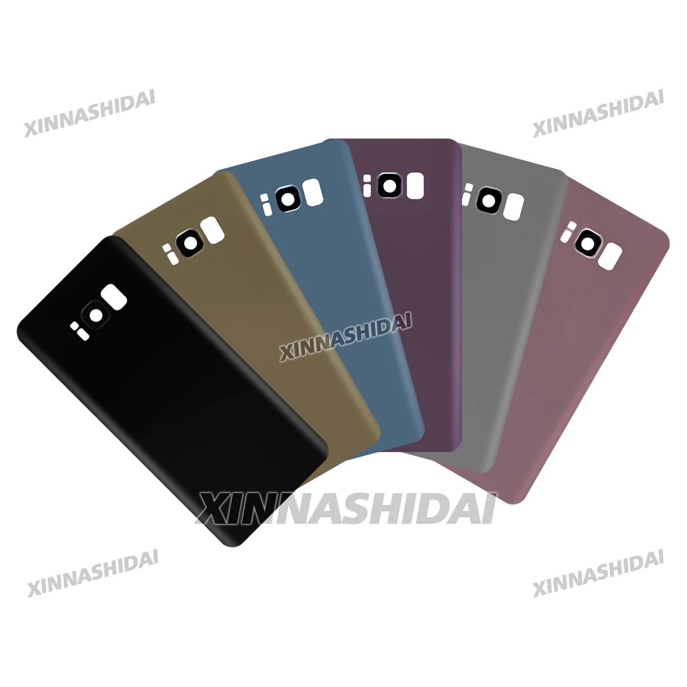 100% Brand AAA+ Battery Back Cover Panel with Camera Lens - Rear Door Housing Case Replacement for Samsung S8 Plus (G955F/G955N)