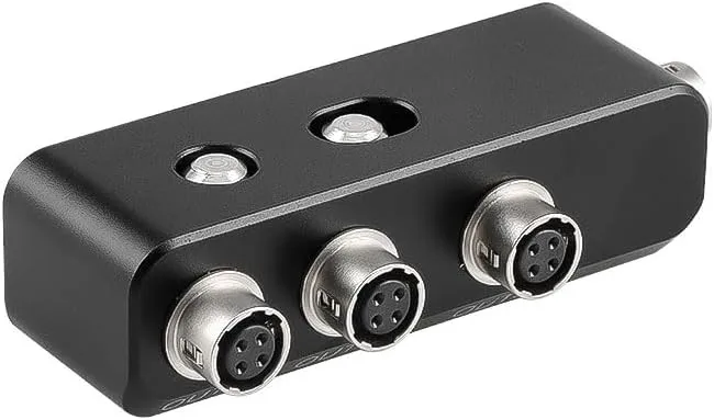 4 Pin Hirose HR10A-7R-4S Splitter Box for Sound Devices 888 833 Zoom F8 Hirose 4Pin Female 1 in 3 Way Out Splitter Adapter