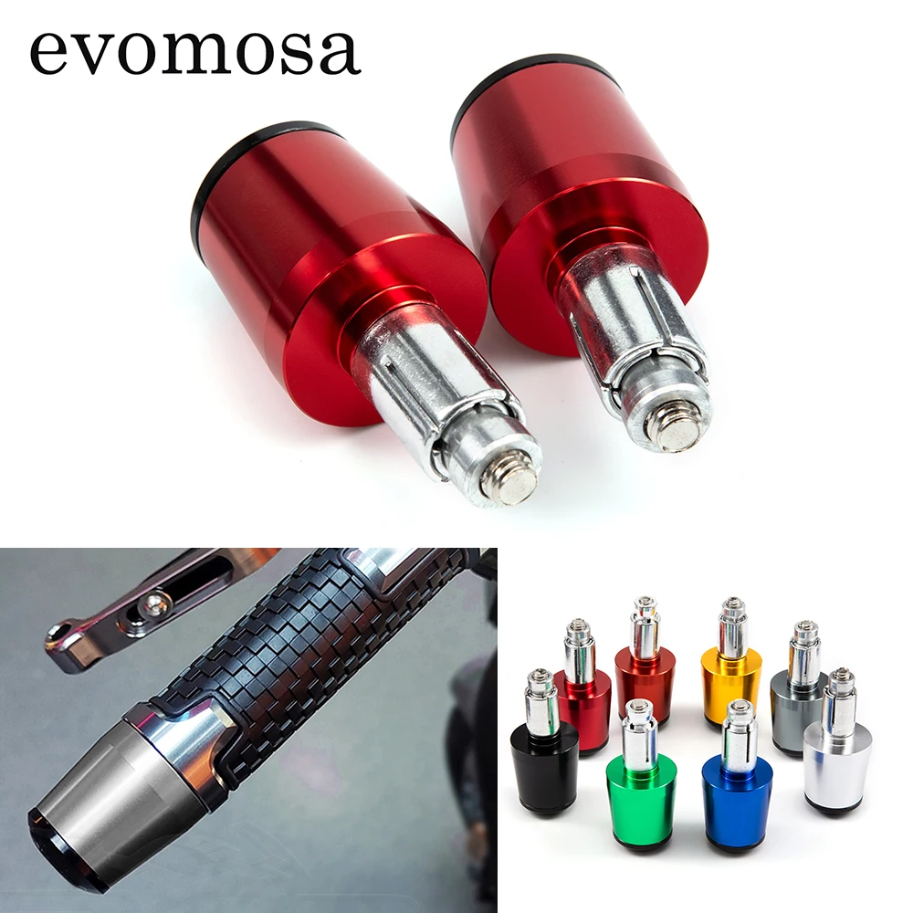 

New Motorcycle CNC 7/8'' Universal Handle Bar End Weights Handlebar Grips Cap For Yamaha Honda CB650F CB1000R CBR 600f4i CB400