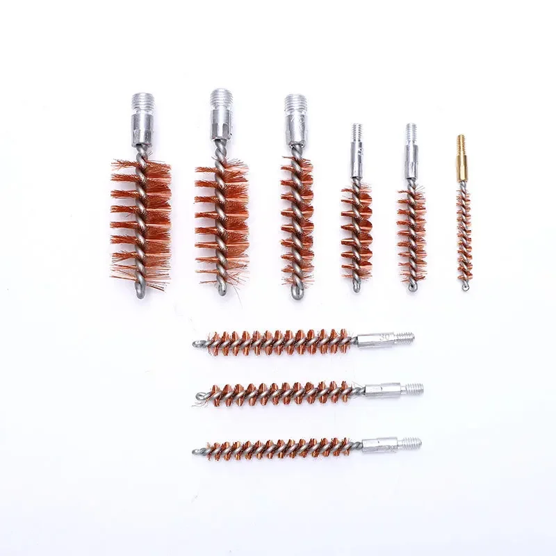 Hot-selling recommended gun cleaning tools, barrel brush set, blow molding box with oil can gun brush