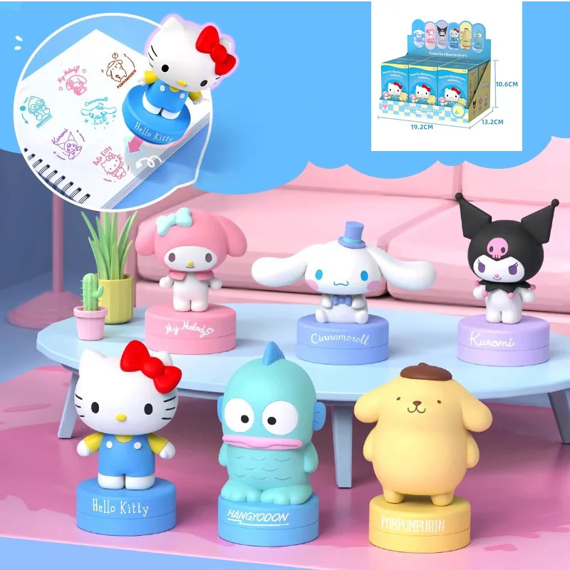 ختم ختم شخصية كرتونية ثلاثية الأبعاد من سانريو هالو كيتي - زخرفة زخرفية لطيفة لسطح المكتب، ختم ألعاب للأطفال، هدية مجموعة قرطاسية #5