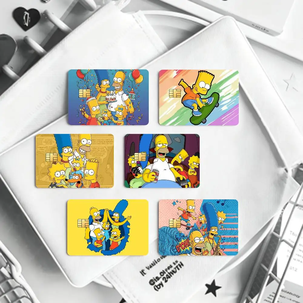 Happy S-SimpsonS Card HD Stickers Game Card Decal Card Matte Film Skin Small Chip Waterproof Sticker