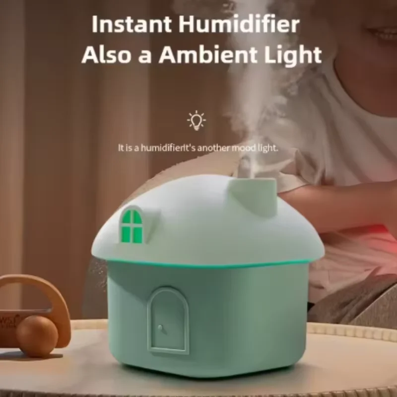 Mini USB Humidifier Portable Desktop Humidifier With Colorful LED Light Quiet Mist Maker For Home Bedroom Office