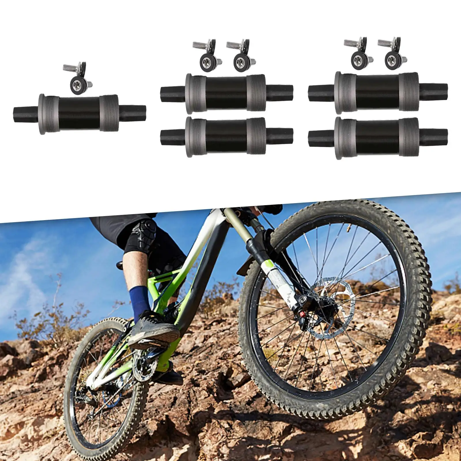 

Велосипедный шатун с квадратным конусным штоком, легко устанавливаемый, с герметичными подшипниками, для любителей велоспорта на открытом воздухе, для горных велосипедов, спортивный.