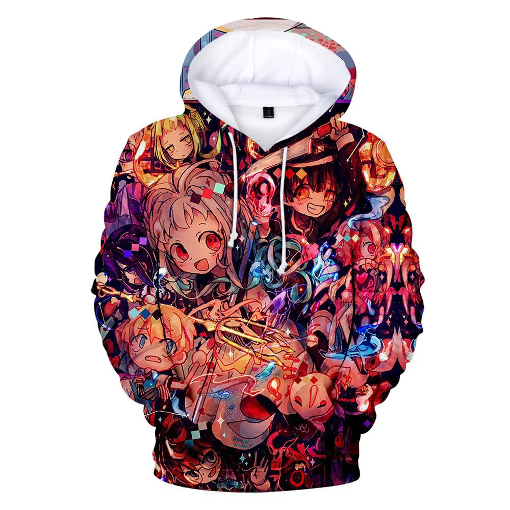 

2026 Popular Anime Printed Hoodies Funny Character Long Sleeve Tops Autumn Winter Casual Sweatshirts Street Harajuku Y2k Clothes