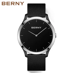 BERNY Smart Watch for Women Men Couple Heart Rate Monitor Waterproof Sports Fitness Tracker Android IOS Clock