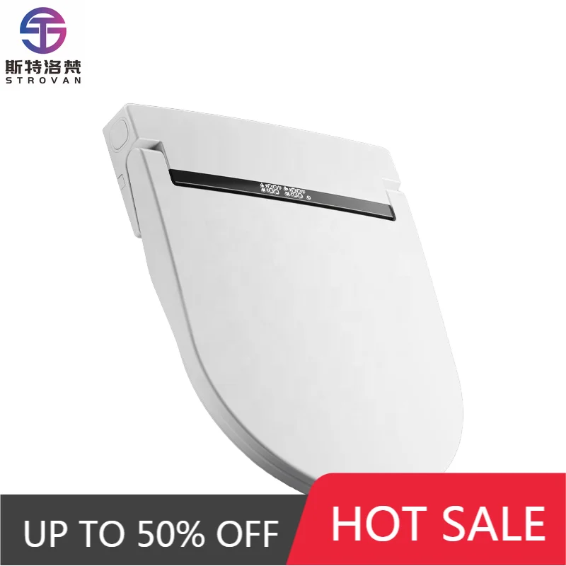 

ZXHK Smart Heated Toilet Seat Cover Plastic Remote Control Auto Spray Feature Advanced Intelligent Cover Lid