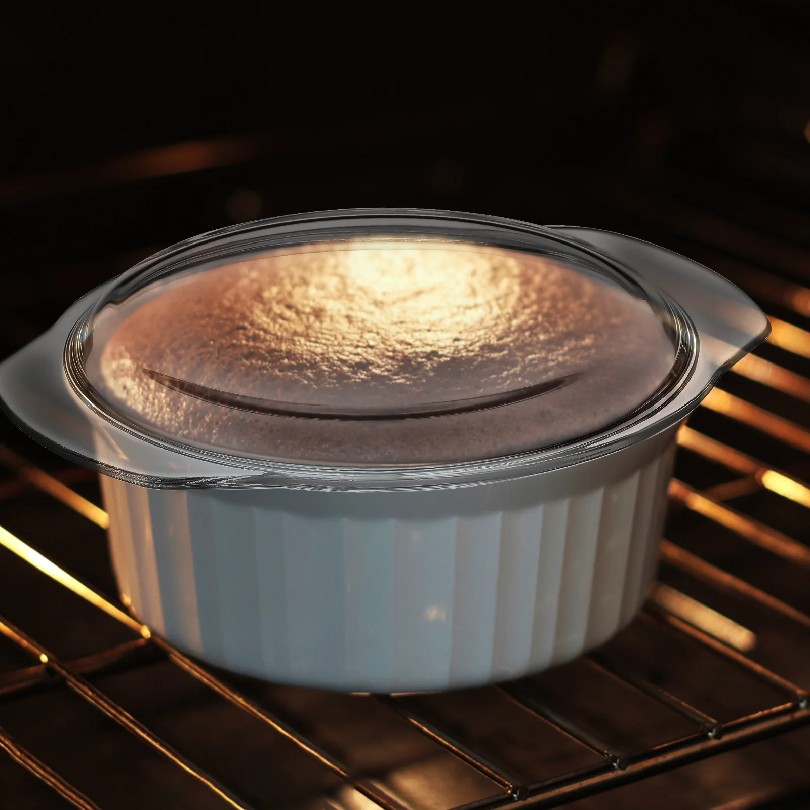 

HOLIDYOYO Glass Microwave Cover 20.6cm Splash Proof Lid Heat Resistant Kitchen Splatter Guard Cooking