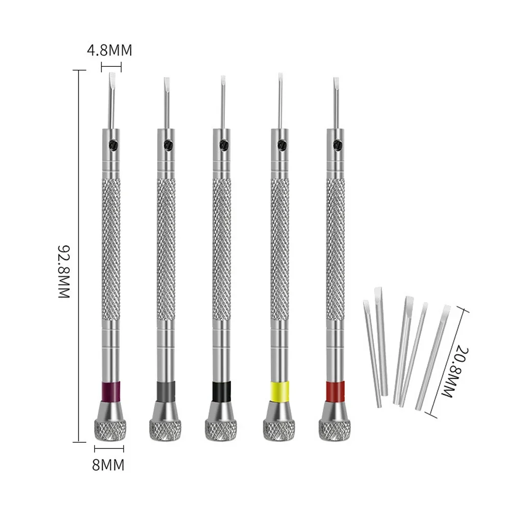 طقم مفك براغي من الفولاذ المقاوم للصدأ ، خفيف الوزن ، ناعم ، مدمج ، محمول لماكينة الحياكة ، عملي #3