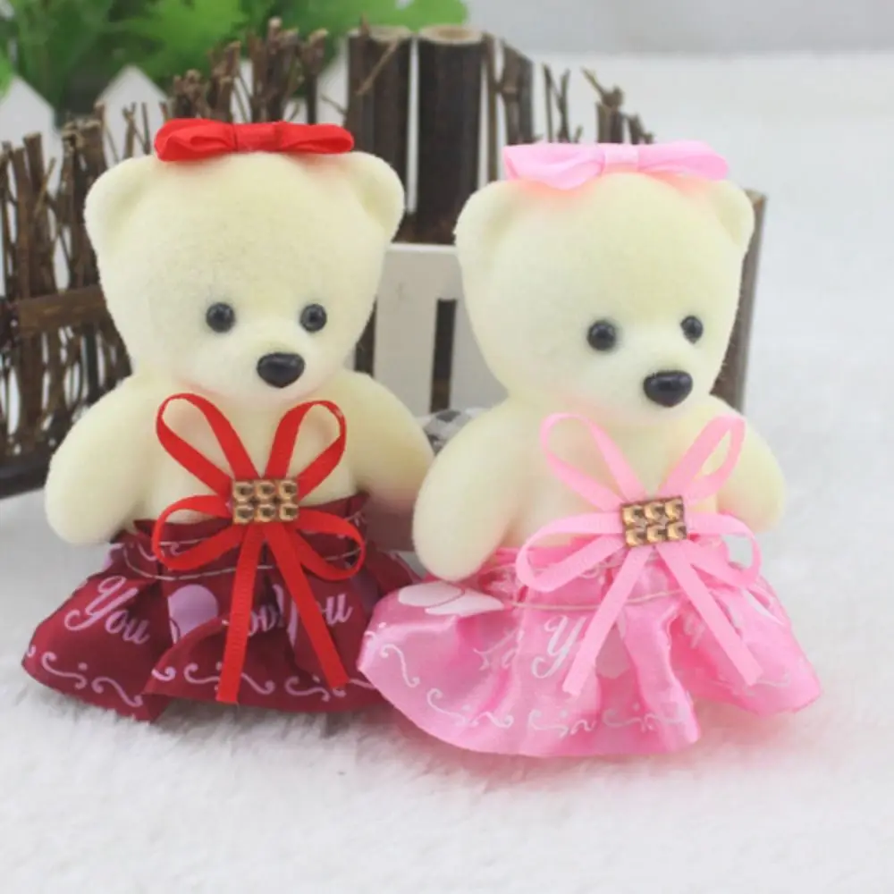 10 pz/set Schiuma Orso Orso Peluche Schiuma Giocattoli Peluche Bambola di Peluche Animale Mini Orso Bouquet di Fiori 11 cm Del Fumetto Del Fumetto Bouquet bambola