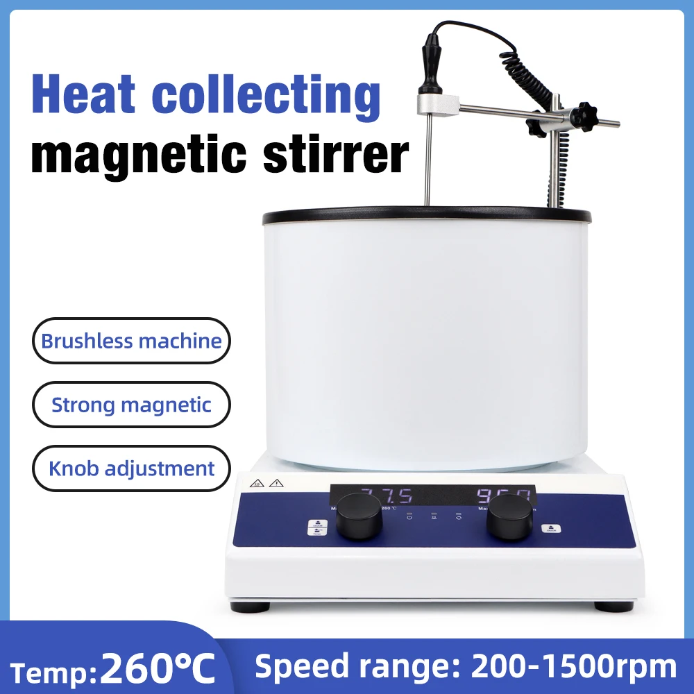 Magnetic Stirrer With Heating Collecting Digital Display Thermostatic Stirrer Laboratory Hot Plate Magnetic Mixer 3L