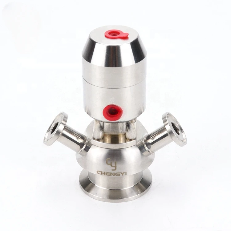 Sanitary stainless steel aspetic pneumatic sampling valve