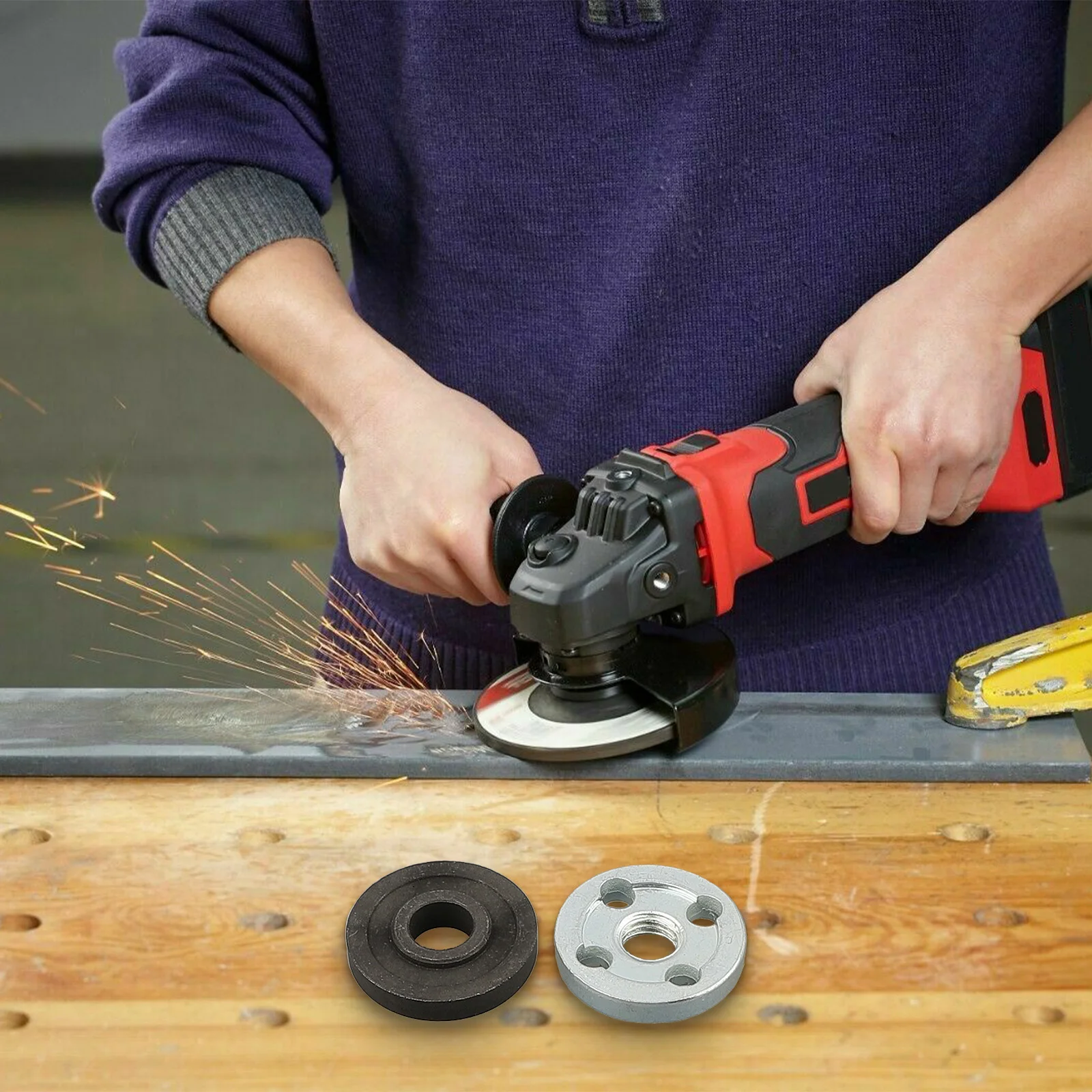 Inner Outer Flange Angle Grinder Easy To Remove Product Name Stable Installation Suitable For Type Angle Grinder Polisher
