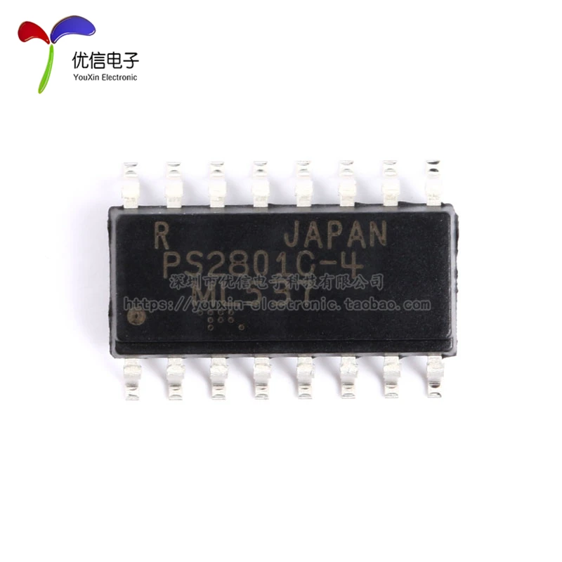 

5pcs New original patch PS2801-4-F3-A SOP-16 Transistor/photoelectric output optical isolator PS2801-4-F3-A SOP-16