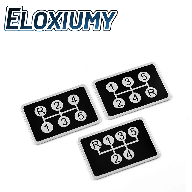 Eloxiumy 1pc 5-speed Gearshift Label Car Sticker For 1999-2004 Golf 4 IV MK4 GTI R32 Bora Jetta MT CITROEN C1 Citroen Picasso C1