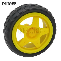 DNIGEF New TT Motor Wheels Smart Car Chassis Robot Remote Control ruote per auto per Arduino Kit fai da te