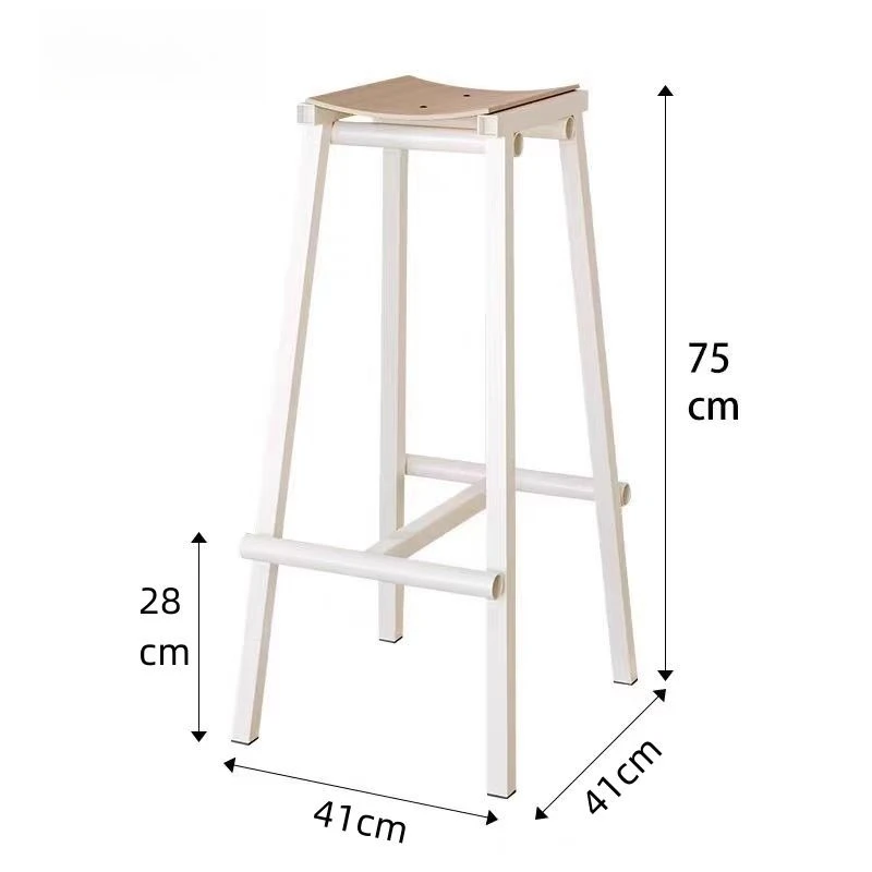 

High Bar Stool Stool Modern Simple Wine counter dinner long legs high chair kitchen stool