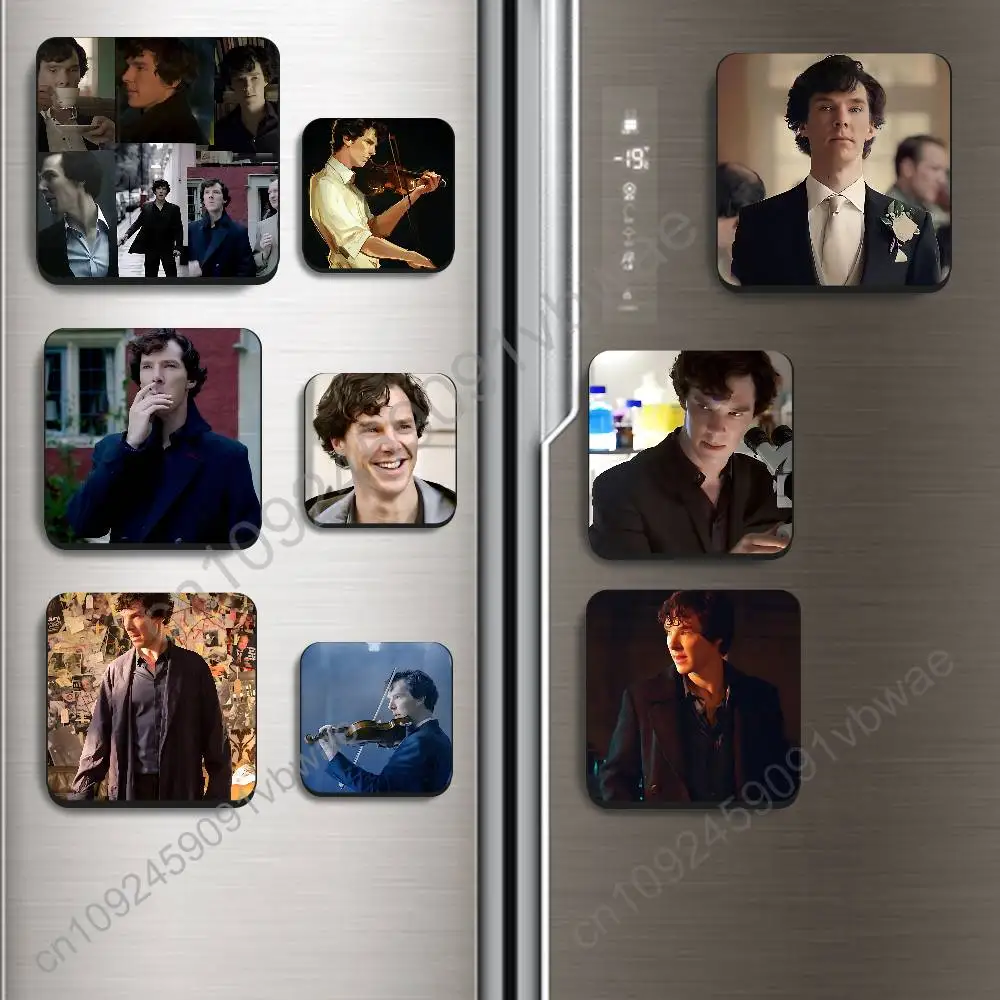 

movie 2026 Young Sherlock Black Square Plastic Fridge Magnet, for Magnetic, No Trace Left, Durable, Smooth and Textured