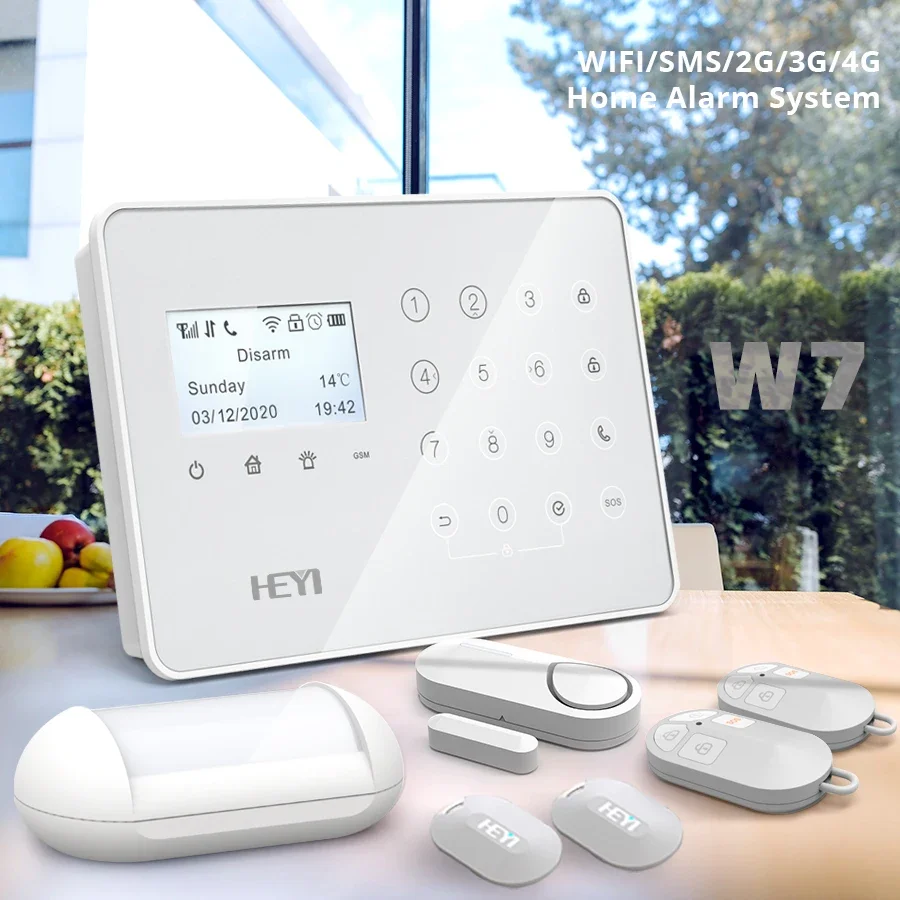 GSM Alarm Panel Dual Network GSM PSTN Personal Defense Alarm System With Camera