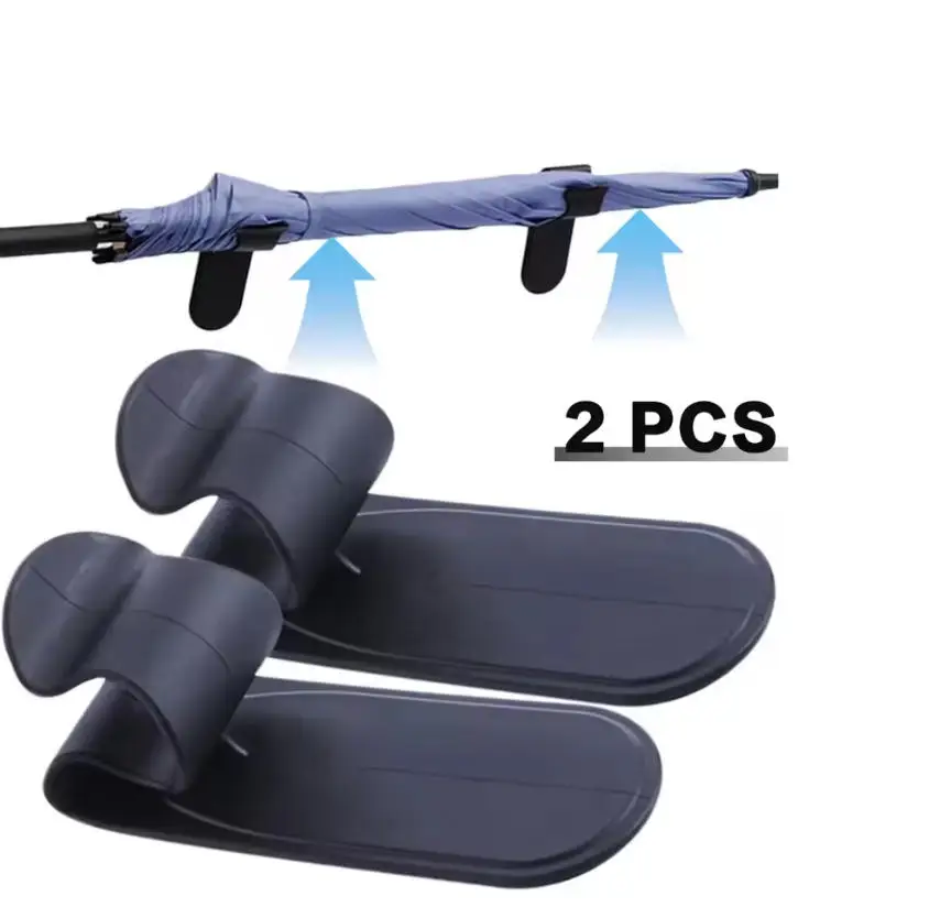 1/2 Peças Novo Suporte de Guarda-Chuva para Carro, Gancho Organizador de Porta-Malas, Suporte de Montagem de Guarda-Chuva, Acessórios Automotivos Internos
