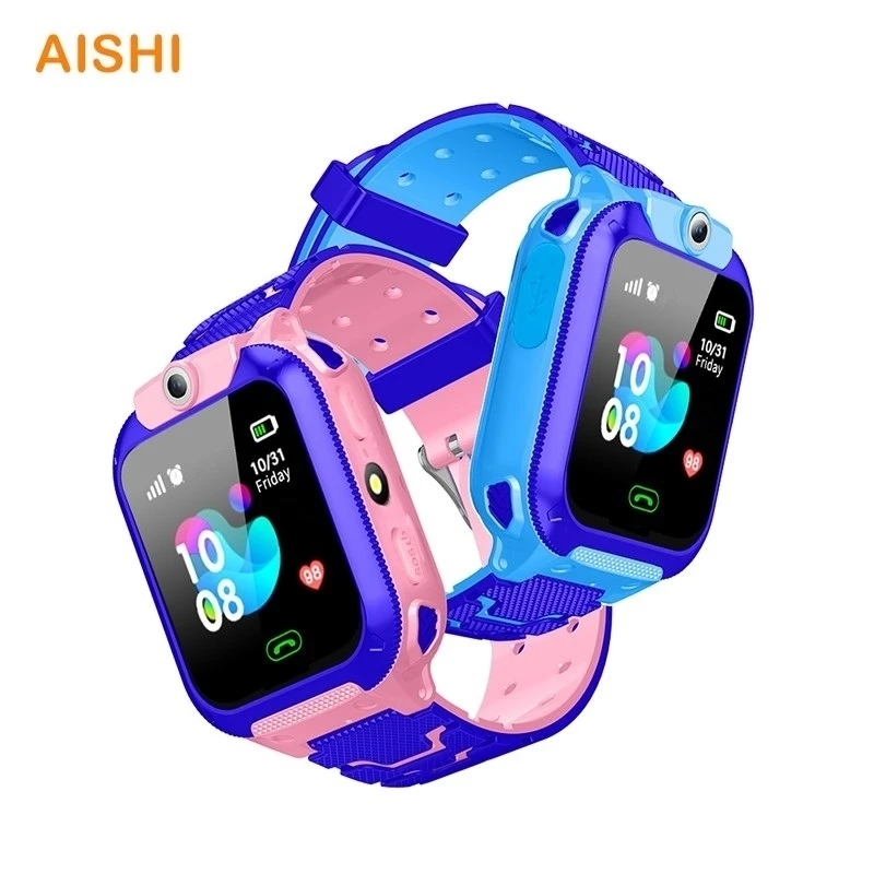 Q12B Child Smart Watch LBS Positioning 2G Network Kids Smartwatch Dial Call SOS Photo Camera Math Game Android IOS Setracker