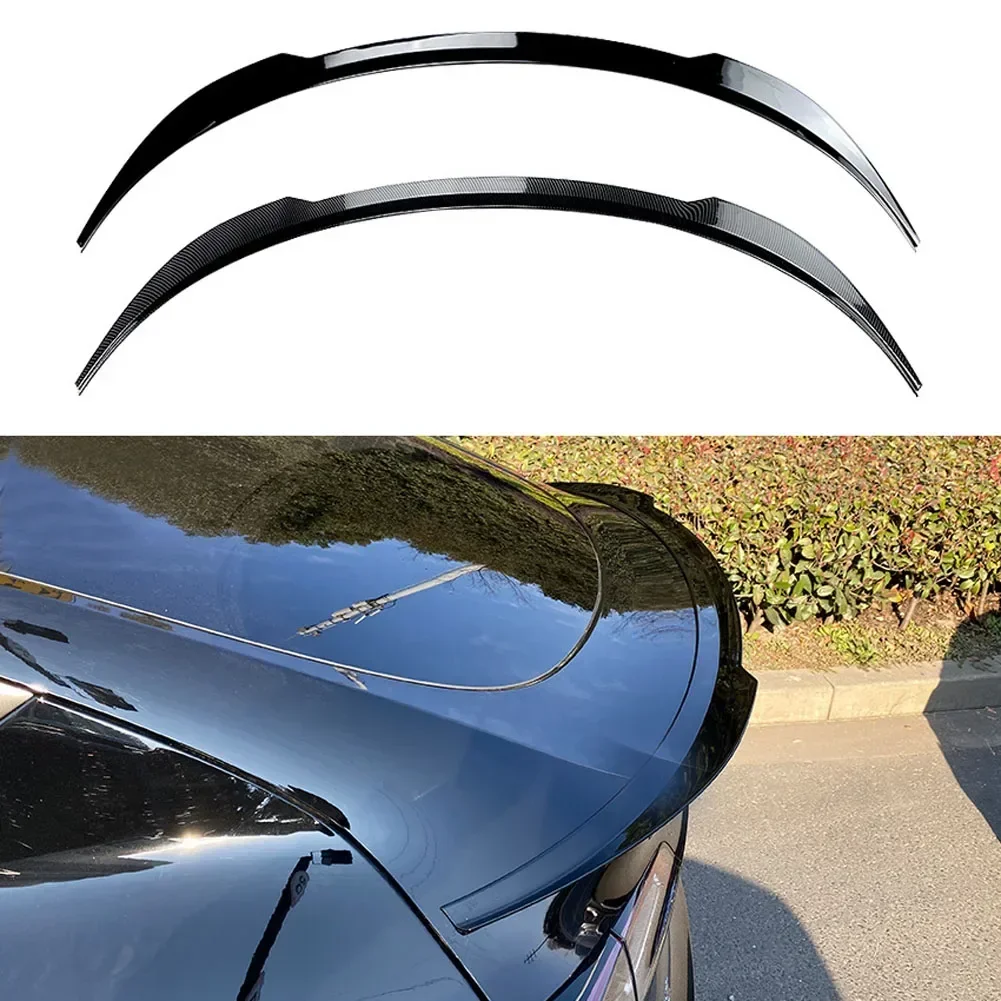 Car Trunk Spoiler Carbon fiber ABS For Applicable to Tesla Model Y Max tail wing fixed wing spoiler exterior modification